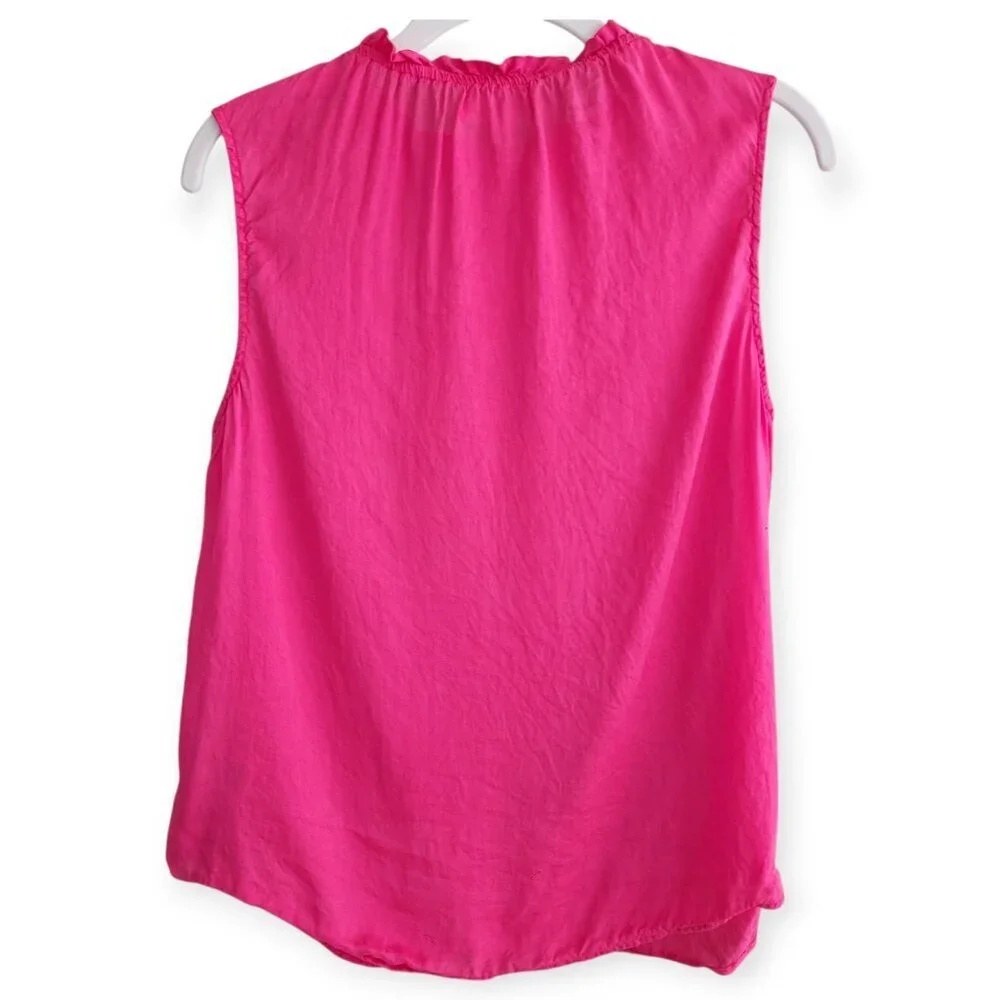Anthropologie Cloth & Stone Fuchsia Tencel Sleeveless Top Lightweight Women's S - Picture 7 of 12